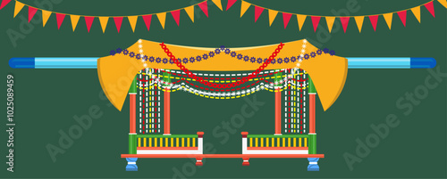 Kokan Vector Design and Wedding Doli Vector Design