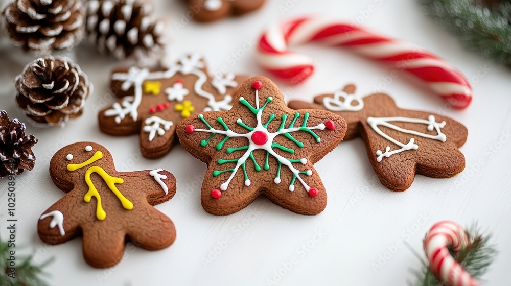 The Gingerbread Cookies and Decorations The Gingerbread Cookies and Decorations