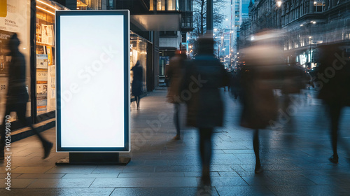 Blank advertising billboard mockup