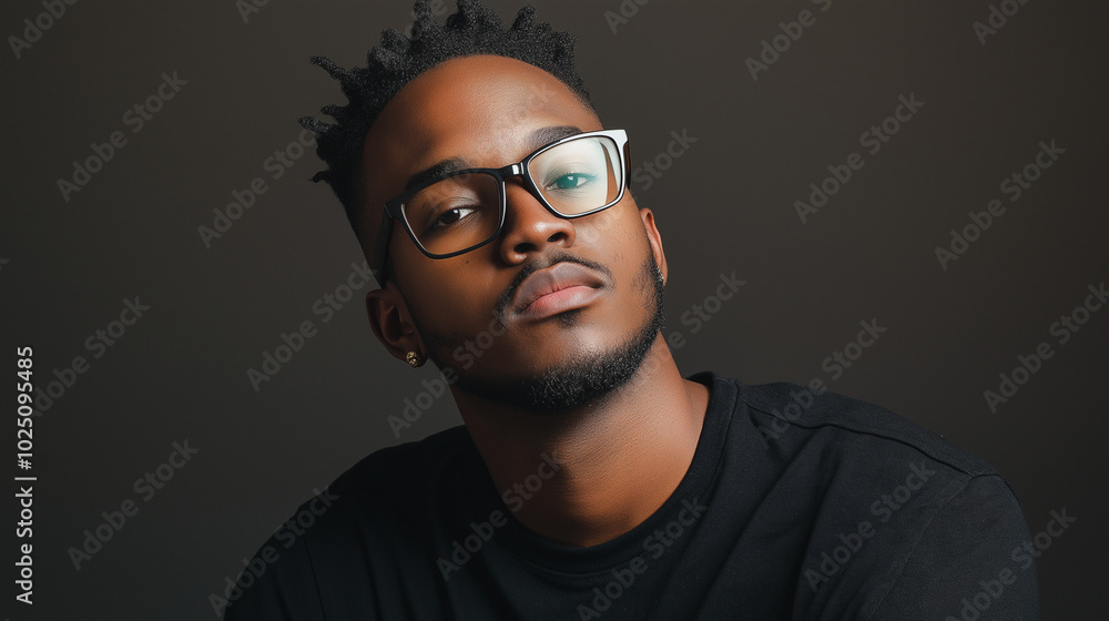man with glasses working in his home office man student seeking success towards college man with glasses working in his home office man student seeking success towards college