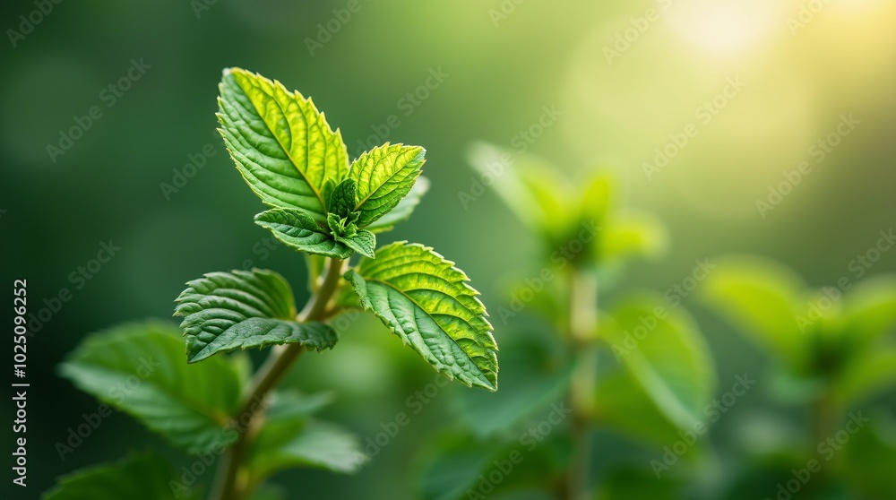 Shot of green leaves-mint. Shot of green leaves-mint.