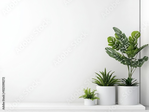 Minimalist flower shop facade with clean lines, white walls, and simple yet elegant flower displays, Flower Shop, Minimalist Elegance