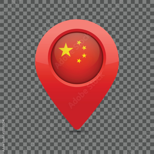 Chinese flag pin for maps and navigation systems to mark current location. User Interface icon design. Vector illustration.
Free Download Chinese flag pin for maps and navigation systems to mark current location. User Interface icon design. Vector illustration.
- GFXLoad