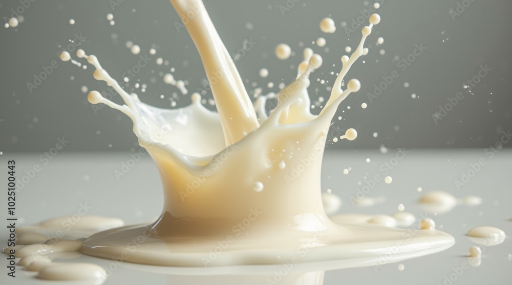 Splash of milk. Splash of milk.