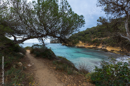 Panorama di Cala del Mago a Maiorca in Spagna