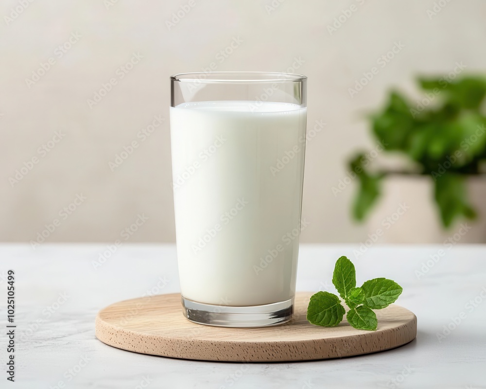 Glass of probiotic-rich buttermilk on a wellness-themed kitchen counter, probiotic, buttermilk, kitchen, wellness Glass of probiotic-rich buttermilk on a wellness-themed kitchen counter, probiotic, buttermilk, kitchen, wellness