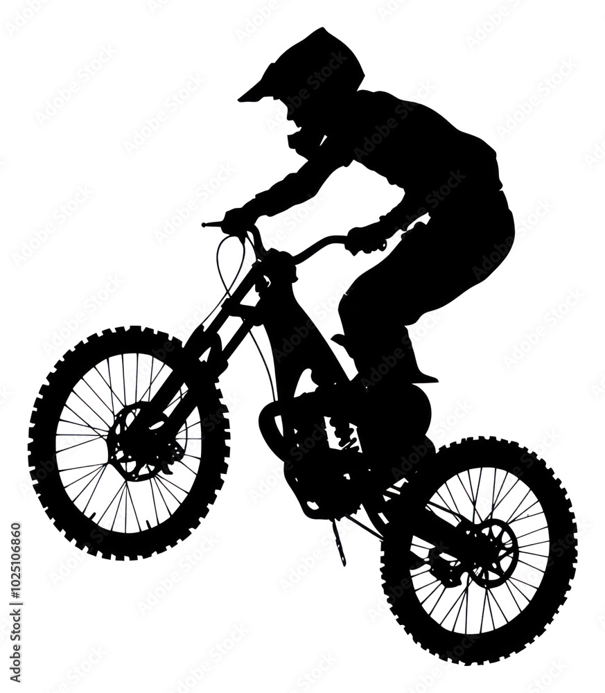 Fototapeta premium PNG Bike stunt silhouette clip art transportation motorcycle clothing.