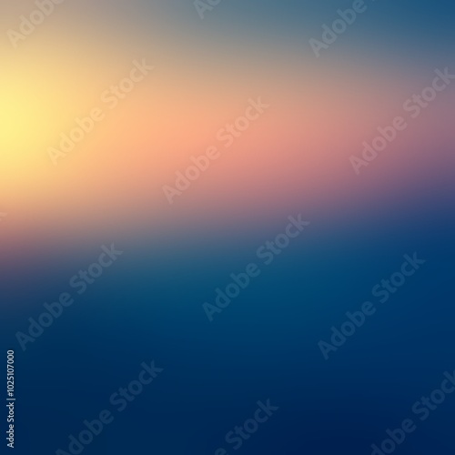 Pink yellow blue colorful dawm sky empty blur background. photo