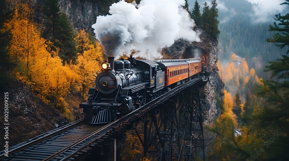 69. A scenic train ride through the mountains 69. A scenic train ride through the mountains