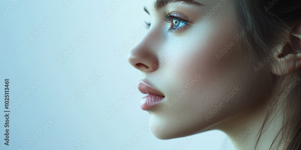 Elegant Portrait of a Woman with Ethereal Lighting Elegant Portrait of a Woman with Ethereal Lighting
