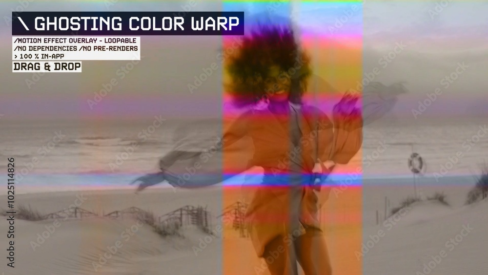 Ghoisting Color Warp Procedural Motion Effect: VHS, VCR, Retro CRT, Old ...