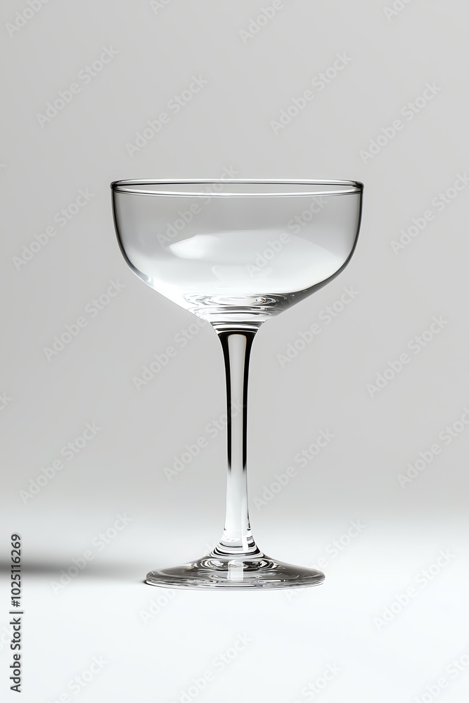 Elegant cocktail glass on a neutral background Elegant cocktail glass on a neutral background