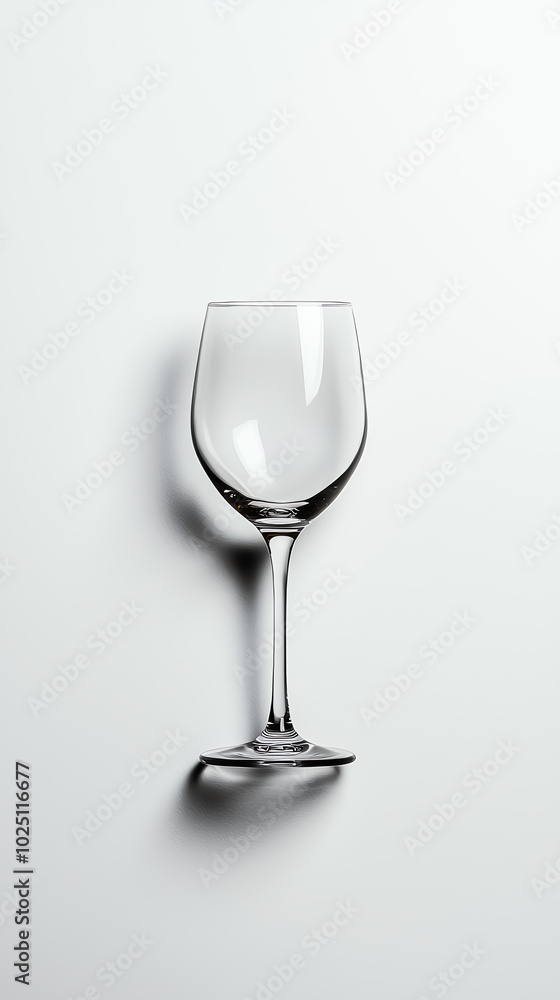 Elegant glass on a white isolated background Elegant glass on a white isolated background