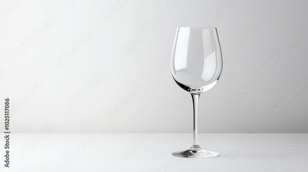 Elegant wine glass on a minimalist background Elegant wine glass on a minimalist background