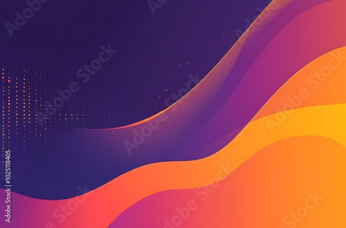 Vector design of an abstract blue background with glowing lines in a dark gradient.