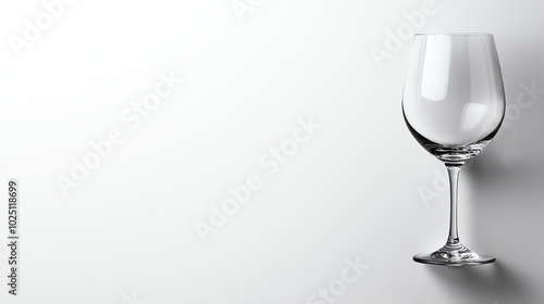 Wine glass, white isolate background photo