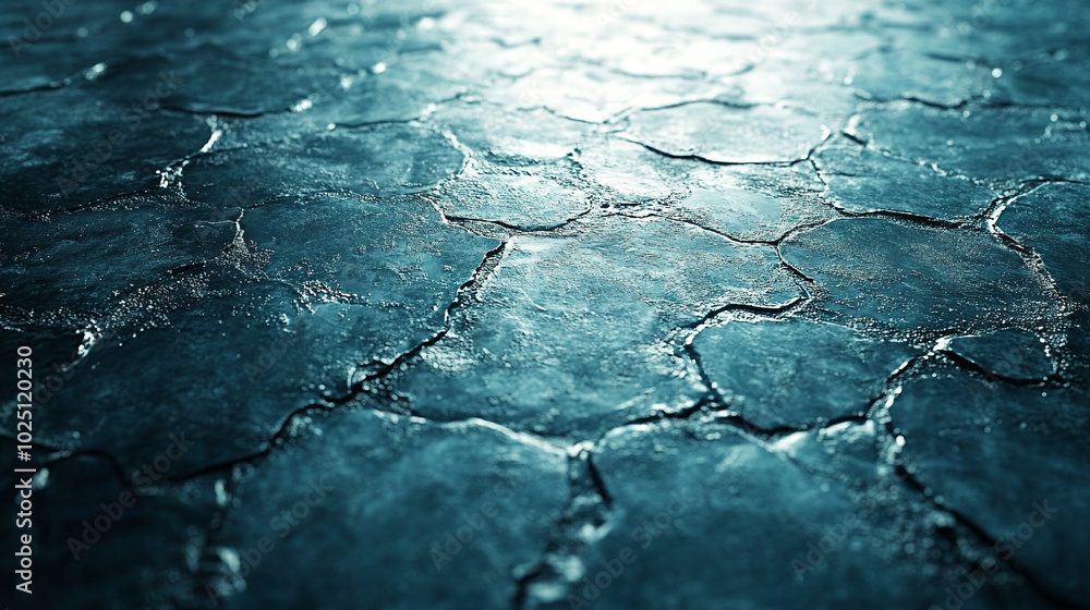 A top-down view of a scratched and snowy ice rink surface, with an abstract, frosty texture. A top-down view of a scratched and snowy ice rink surface, with an abstract, frosty texture.