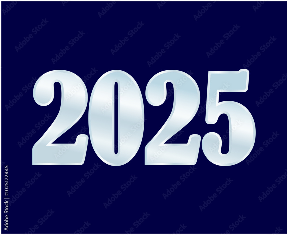 2025 Happy New Year Abstract Blue And Gray Design Logo Symbol Vector Illustration 2025 Happy New Year Abstract Blue And Gray Design Logo Symbol Vector Illustration