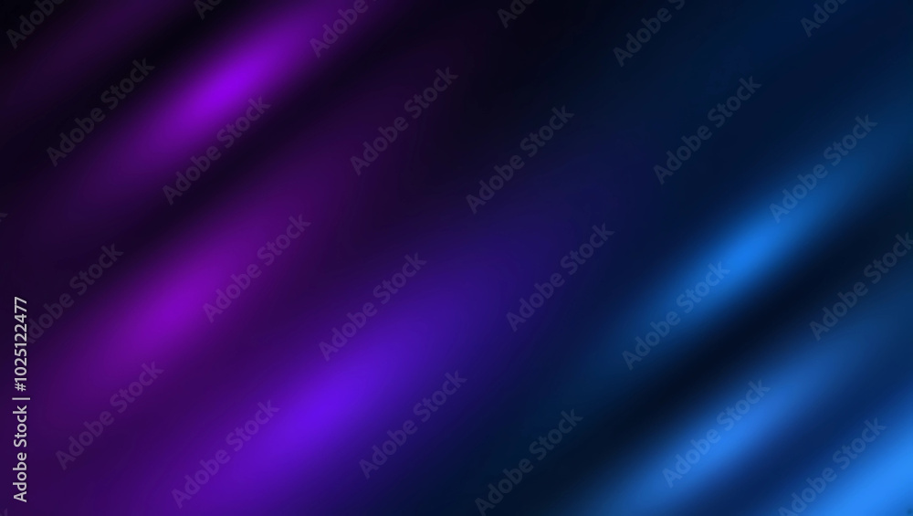 Fototapeta premium Mysterious Dark Purple and Blue Gradient Blur Background