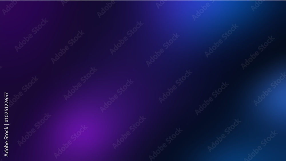 Obraz premium Mysterious Dark Purple and Blue Gradient Blur Background