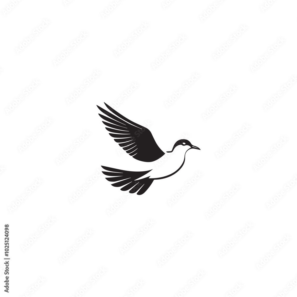 Seagul bird logo icon vector Seagul bird logo icon vector