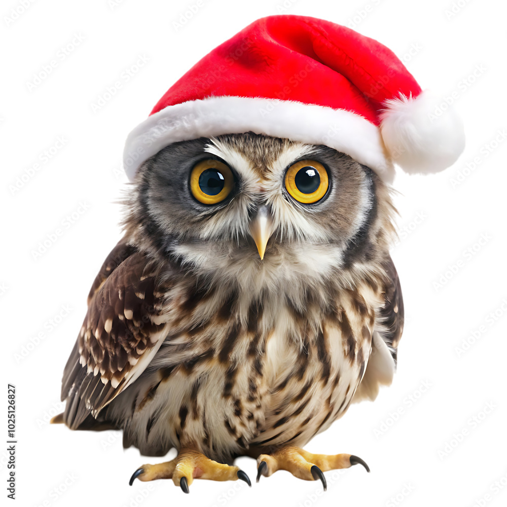 christmas owl isolated on white christmas owl isolated on white