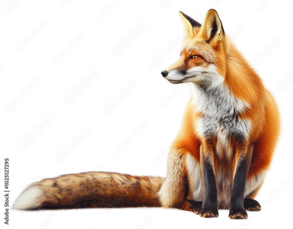 Naklejka premium PNG Wild fox wildlife animal mammal.