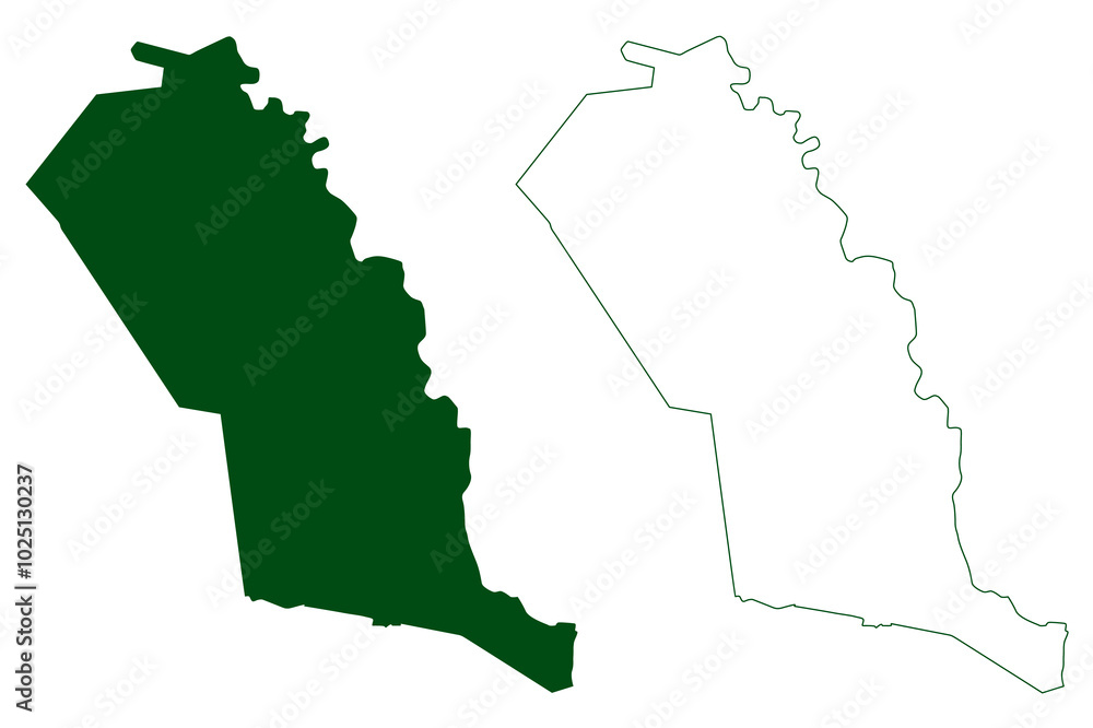 Piedras Negras municipality (Free and Sovereign State of Coahuila de Zaragoza, Mexico, United Mexican States) map vector illustration, scribble sketch Piedras Negras map Piedras Negras municipality (Free and Sovereign State of Coahuila de Zaragoza, Mexico, United Mexican States) map vector illustration, scribble sketch Piedras Negras map