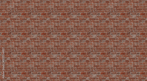 Abstract brick background seamless pattern. Seamless background texture pattern. AI generated image.