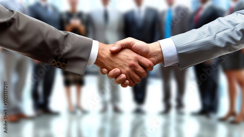 close up of handshake