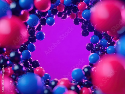 Drug molecules visualized in a vibrant, abstract 3D space, representing discovery potential, Drug Molecule, Pharmaceutical Innovation