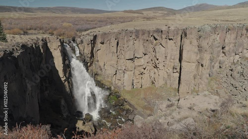 North Clear Creek Falls in Slow Motion. Waterfall in Hinsdale County, Colorado, located within the Rio Grande National Forest photo