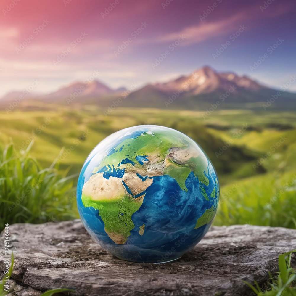 Globe symbol of environmental and preserve earth Globe symbol of environmental and preserve earth