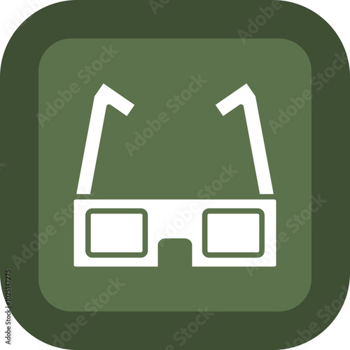 3d Glasses Icon Design
