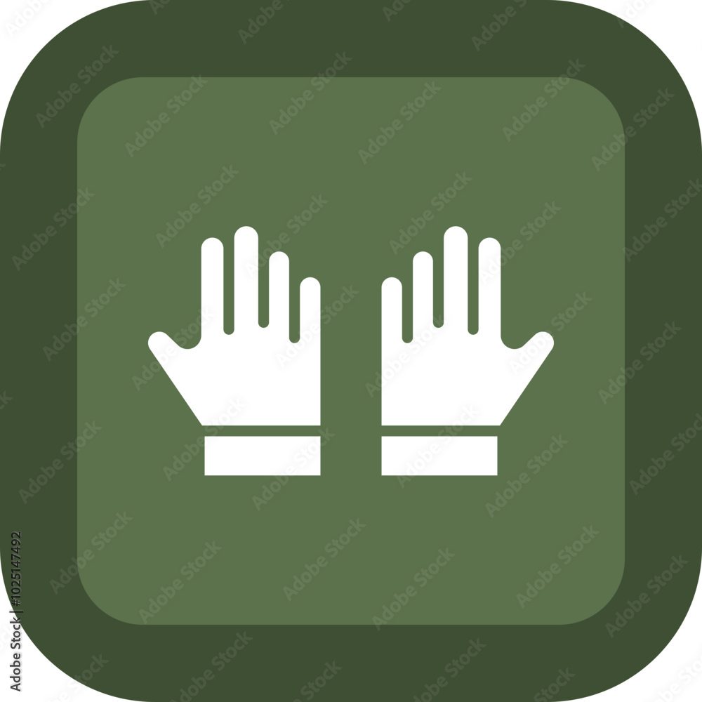 Fototapeta premium Gloves Icon Design