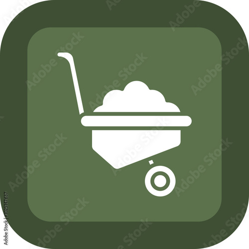 Wheelbarrow Icon Design