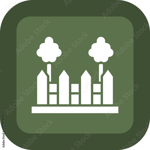Garden Fence Icon Design