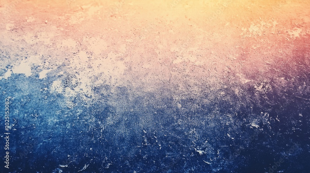 Obraz premium A close-up shot of a blue and orange textured surface