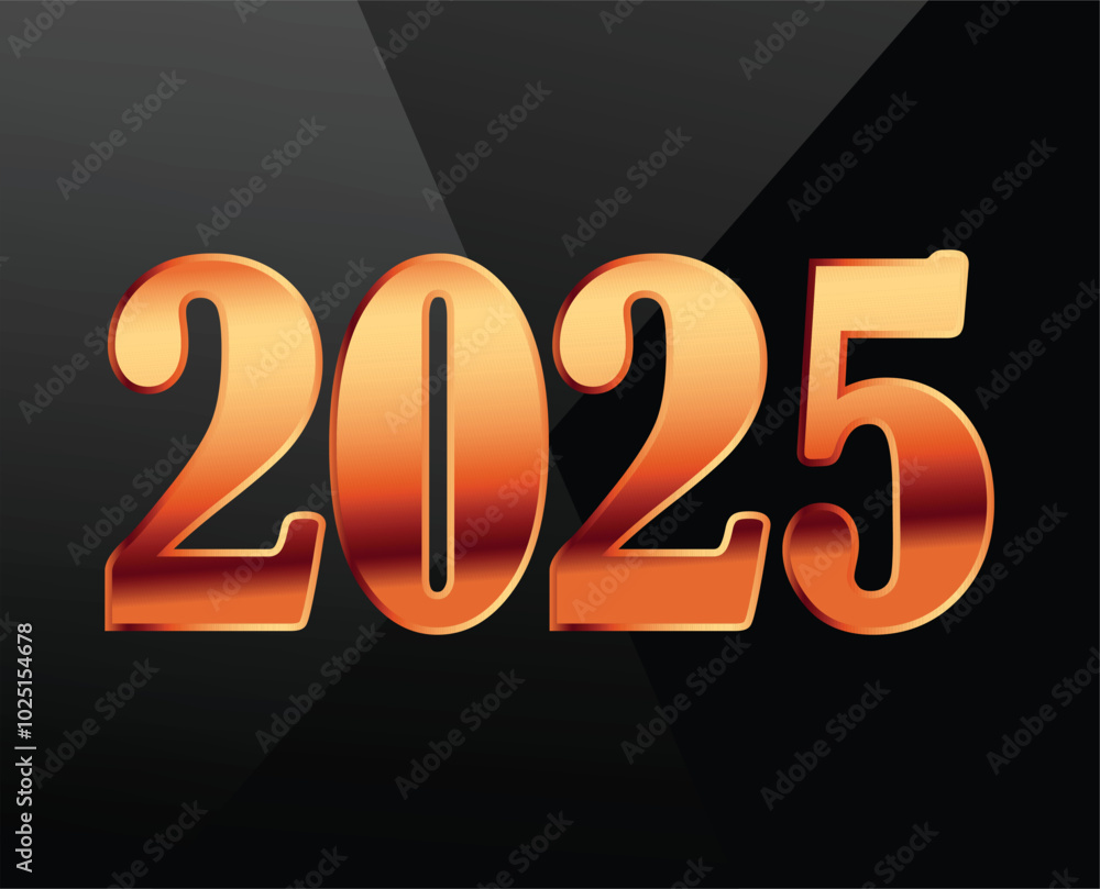 2025 Happy New Year Design Gold Festive Abstract Logo Symbol Vector Illustration With Black Background 2025 Happy New Year Design Gold Festive Abstract Logo Symbol Vector Illustration With Black Background