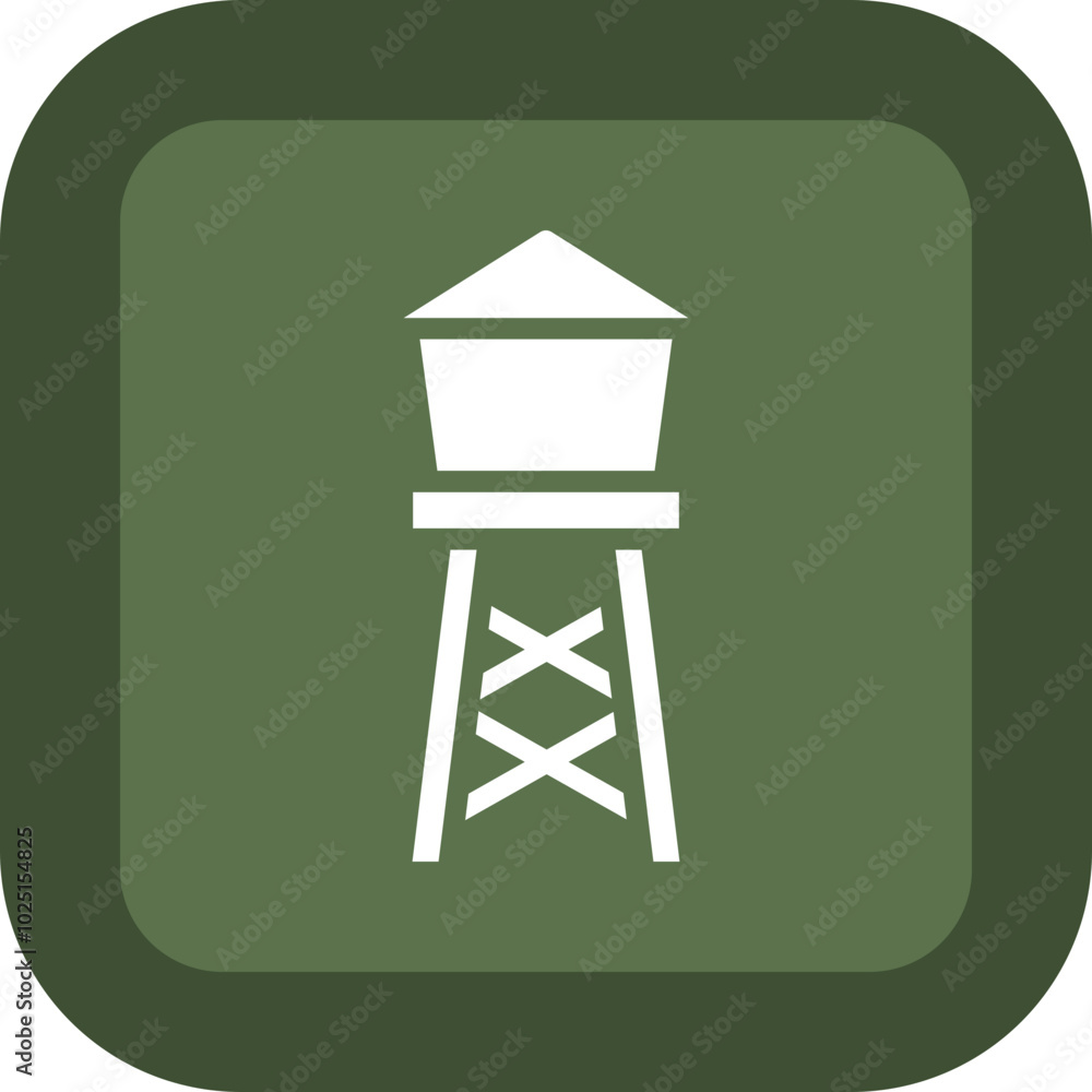 Water Tower Icon Design Water Tower Icon Design