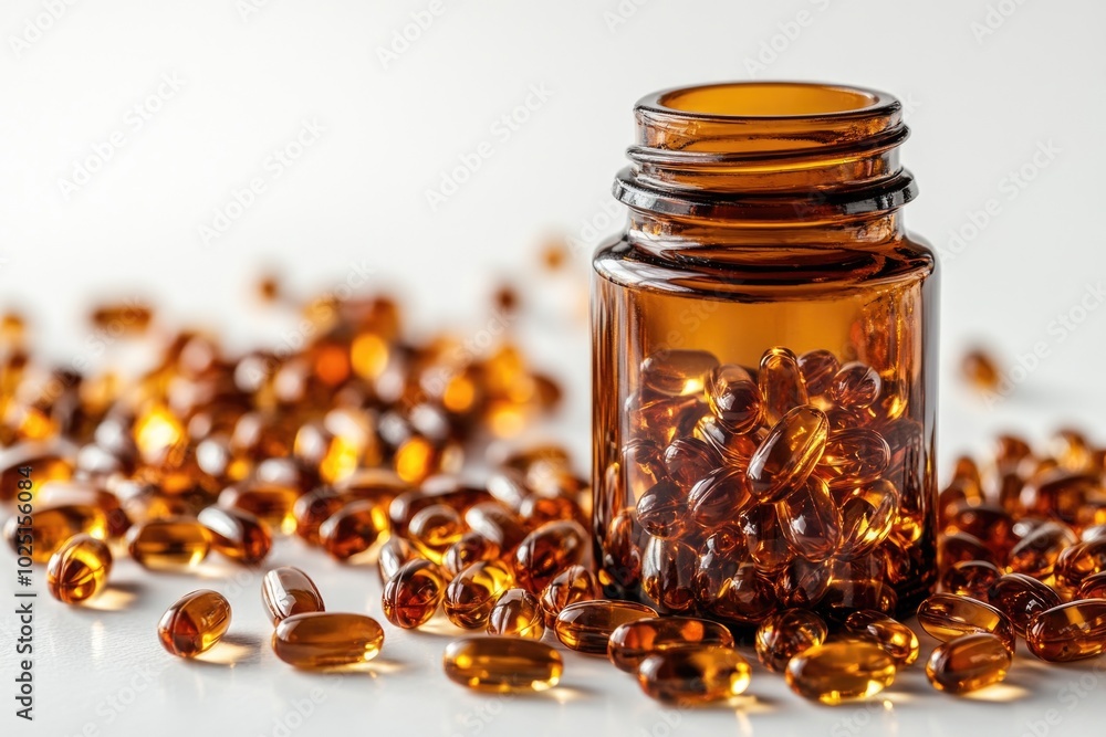A plastic bottle filled with multivitamins, used for health supplements A plastic bottle filled with multivitamins, used for health supplements