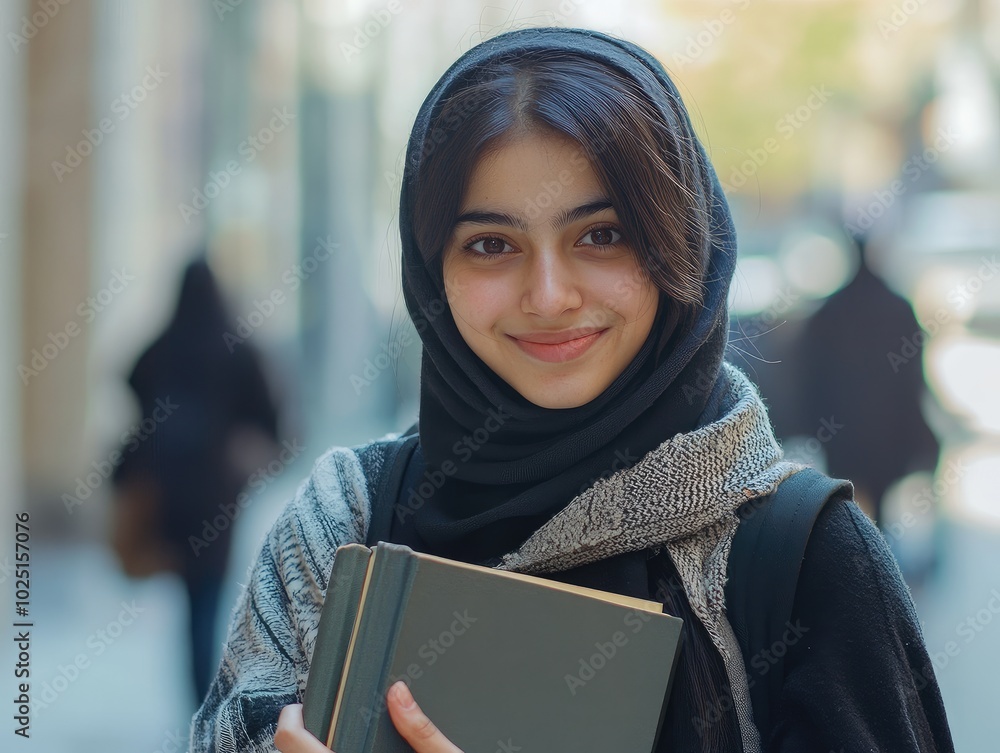 portrait of a woman holding books
portrait of a woman holding books