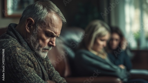 A pair of people sit together on a couch, possibly in a living room