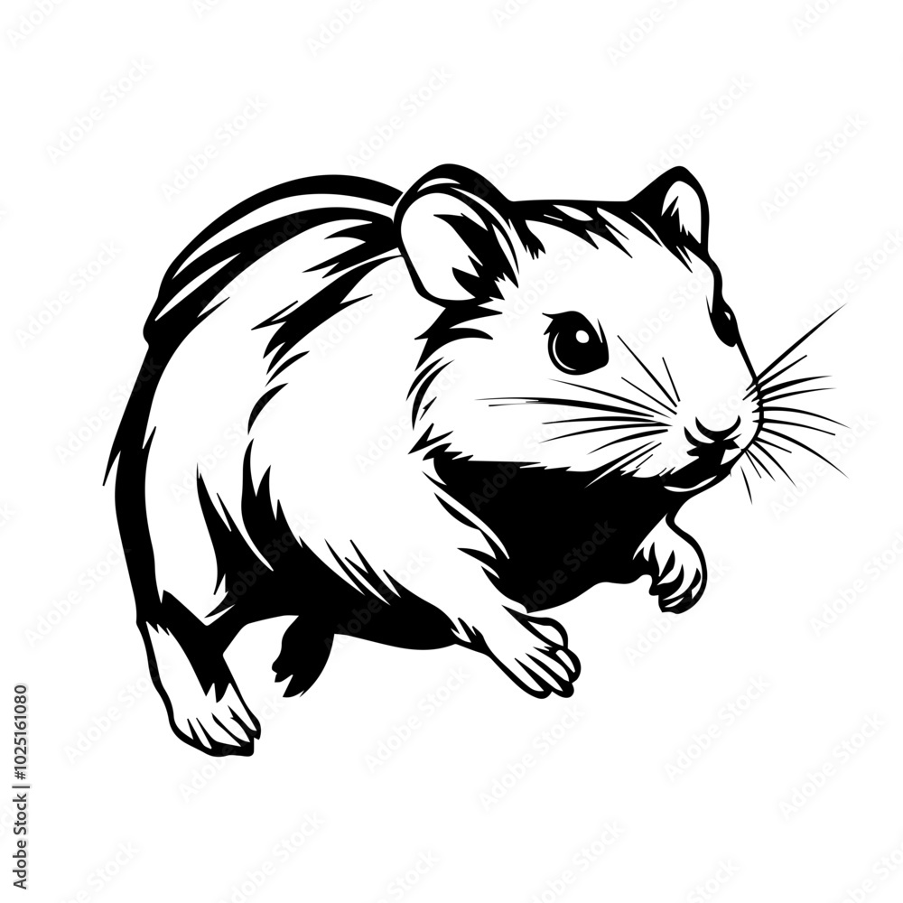 Jumping Hamster, Vector Illustration
Jumping Hamster, Vector Illustration
