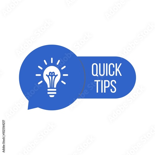 Quick tips design template illustartion	