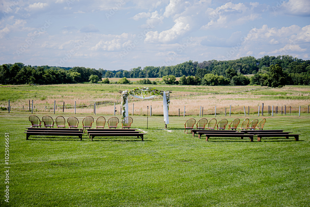 Obraz premium farm wedding