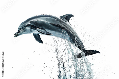 Wallpaper Mural A dolphin is leaping out of the water Torontodigital.ca