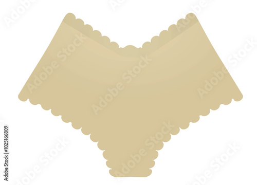 V waist panties. vector illustration