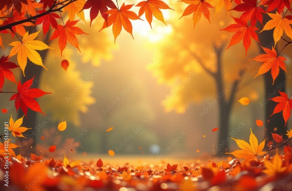 Autumn frame background with free place for text. Autumn frame background with free place for text.