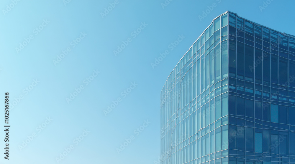Modern Building with Curved Glass Facade Reflecting Sky – Contemporary Architectural Design, Sleek Glass Exterior, and Minimalist Urban Skyscraper Modern Building with Curved Glass Facade Reflecting Sky – Contemporary Architectural Design, Sleek Glass Exterior, and Minimalist Urban Skyscraper